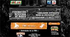 Desktop Screenshot of federacionmexicanaderodeo.org