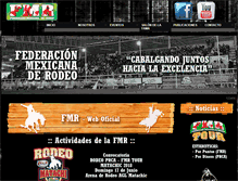 Tablet Screenshot of federacionmexicanaderodeo.org